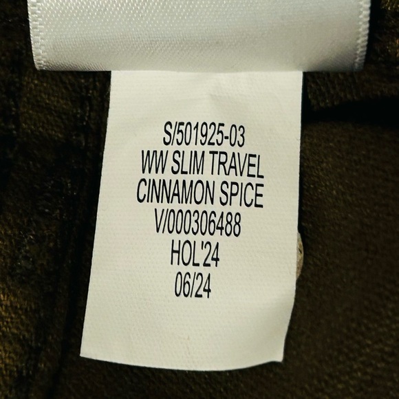 NWT Banana Republic Brown Slim Traveler Cords 35x34 Corduroy Preppy - Picture 8 of 11